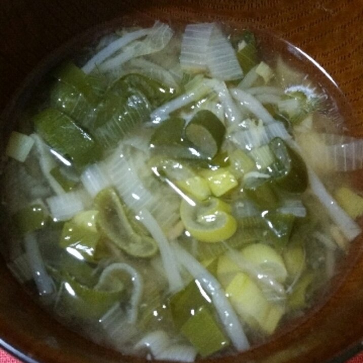 ねぎ、た~~っぷりの、食べるスープ(活力なべ使用)
